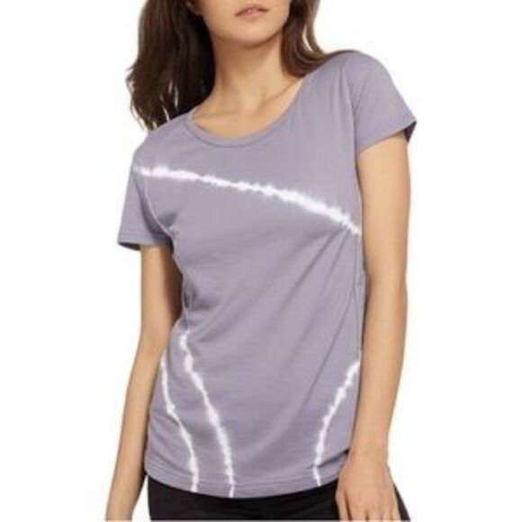 NWT JoyLab Raindrops Blue Tie Dye Short Sleeve Top Size XS - Picture 1 of 5